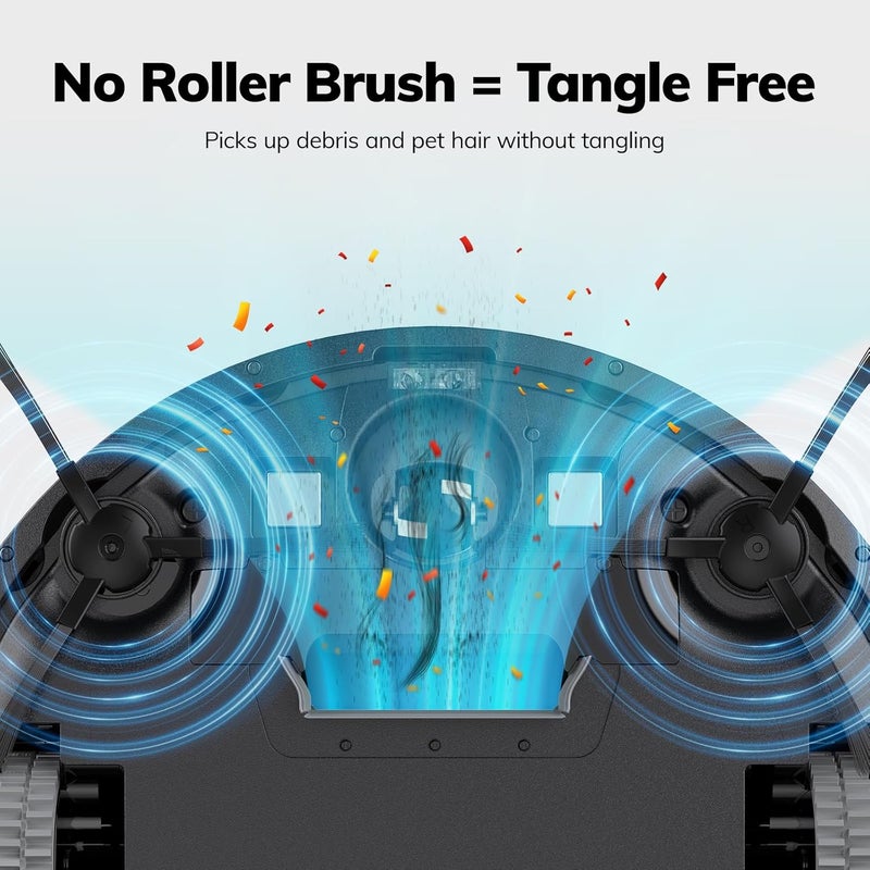 iLife V2 Robot Vacuum Cleaner, Tangle-Free Suction, 120 Mins Runtime, Slim, Self-Charging Robotic Vacuum Cleaner, Ideal for Pet Hair and Hard Floors - Image 4